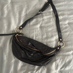 Rebecca Minkoff Leather Crossbody Bag Black